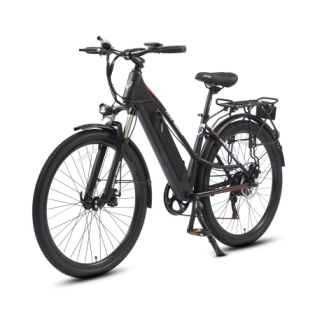 Электровелосипед WHITE SIBERIA CAMRY LIGHT 500W (матовый черный)