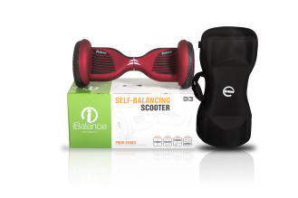 Гироскутер iBalance Prem Series 10.5 дюймов с приложением, красный матовый