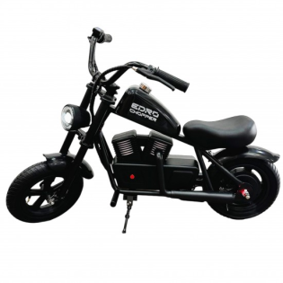 Электромотоцикл детский eDro Chopper Черный